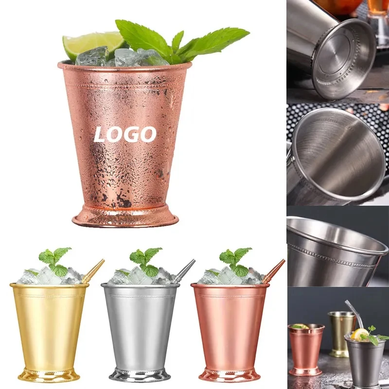 Custom 12 oz Stainless Steel Julep Cup 1