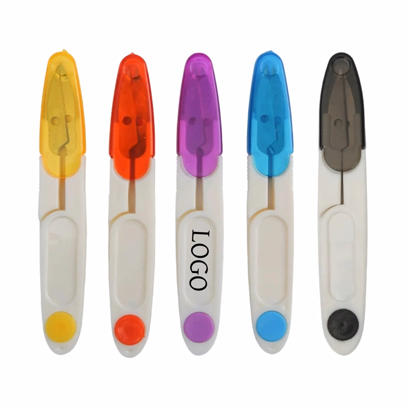 Safety Yarn Scissors With Protective Sleeves