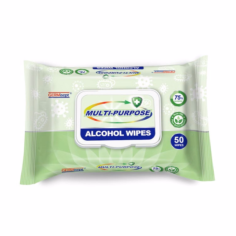 75% Alcohol Disinfecting Wipes - 50 Count
