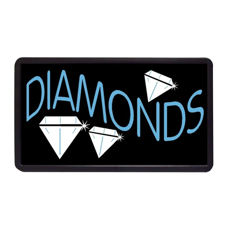 Diamonds 13" x 24" Simulated Neon Sign 1