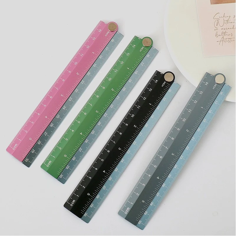 Aluminium Alloy Straightedge Ruler Folding Metal Rule 1