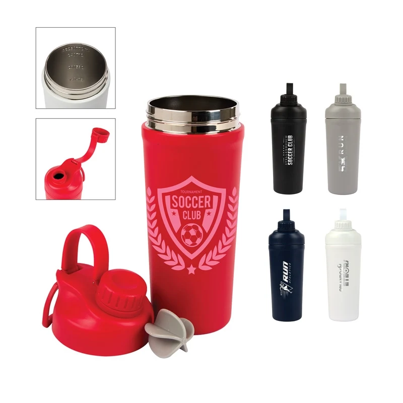 Longden 26 oz. Double Wall, Stainless Steel Shaker Bottle 1