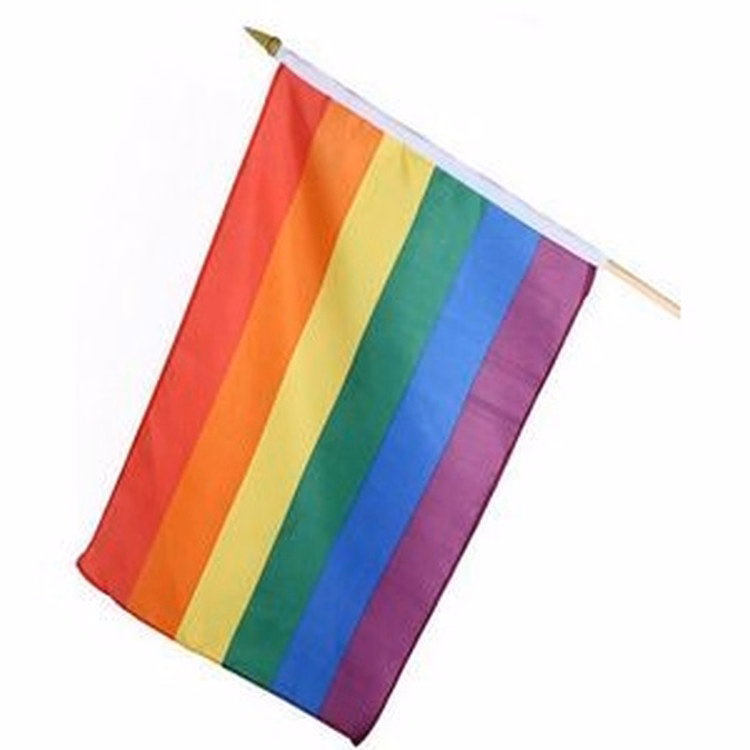 Economy Polyester Stick Flag (4"x6")