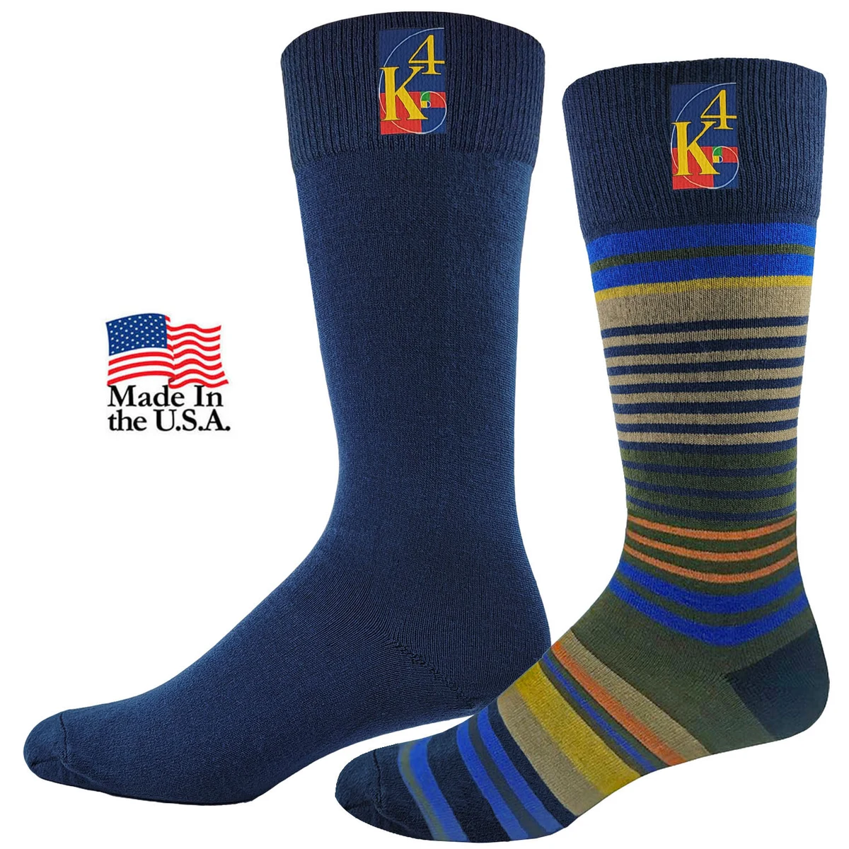 Men's Fashion Striped Dress Socks Combo 1