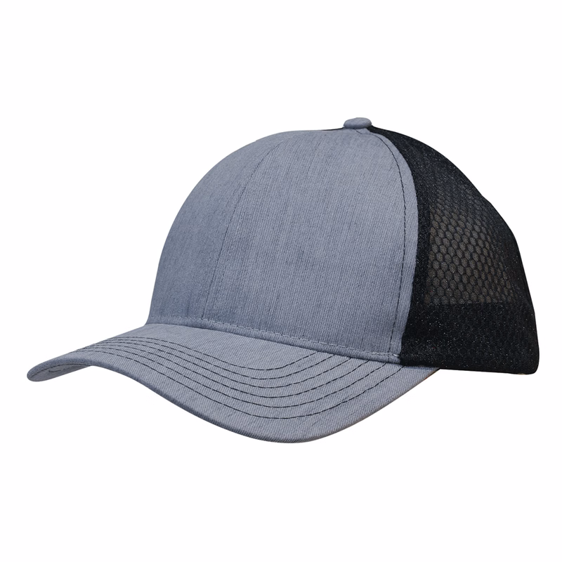 Light Brushed Poly Cotton Marle with honeycomb mesh