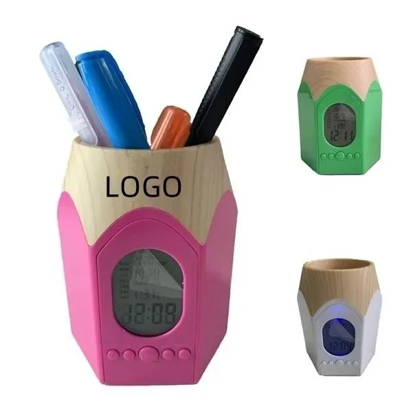 Electronic Calendar Pen Holder Cup Organizer 1
