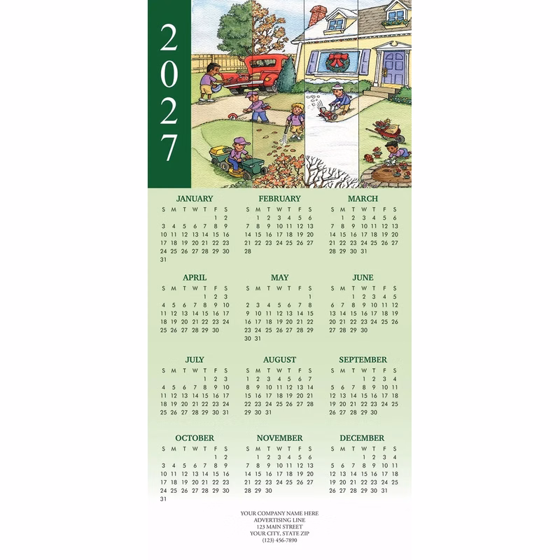 All Year-Round Landscaping Calendar Cards
