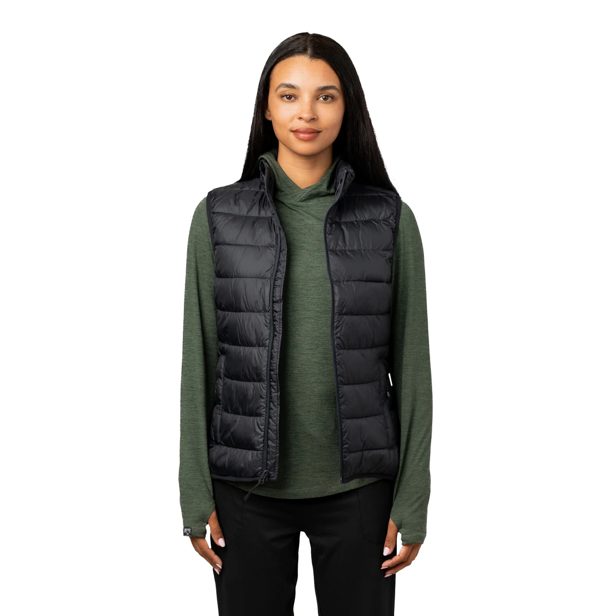 Storm Creek Women's Pacific Puffer 100 GSM Insulated Faux Down Packable Quilted Vest 1