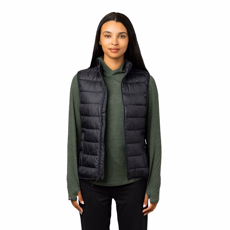 Storm Creek Women's Pacific Puffer 100 GSM Insulated Faux Down Packable Quilted Vest