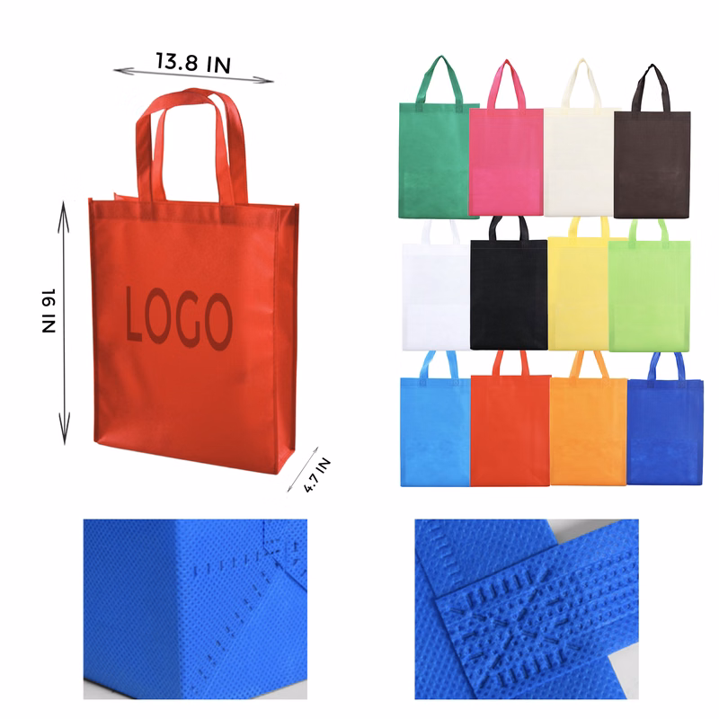 MOQ 10 PCS Convenient Vertical Non Woven Bag