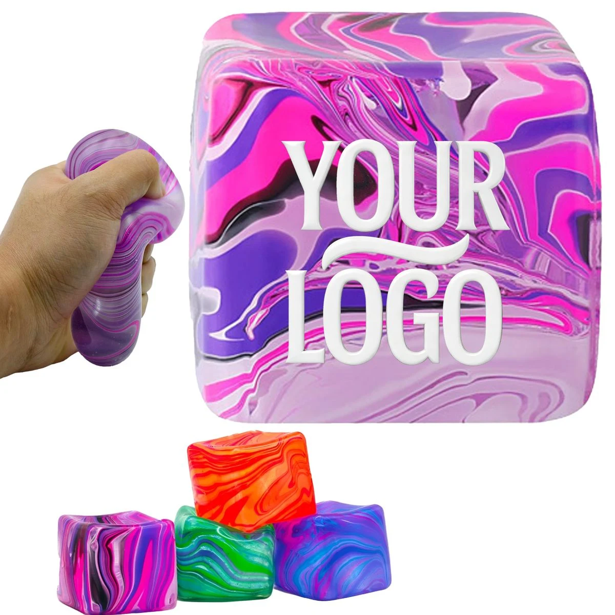 Marbled Maltose Super Stress Relief Cube 1