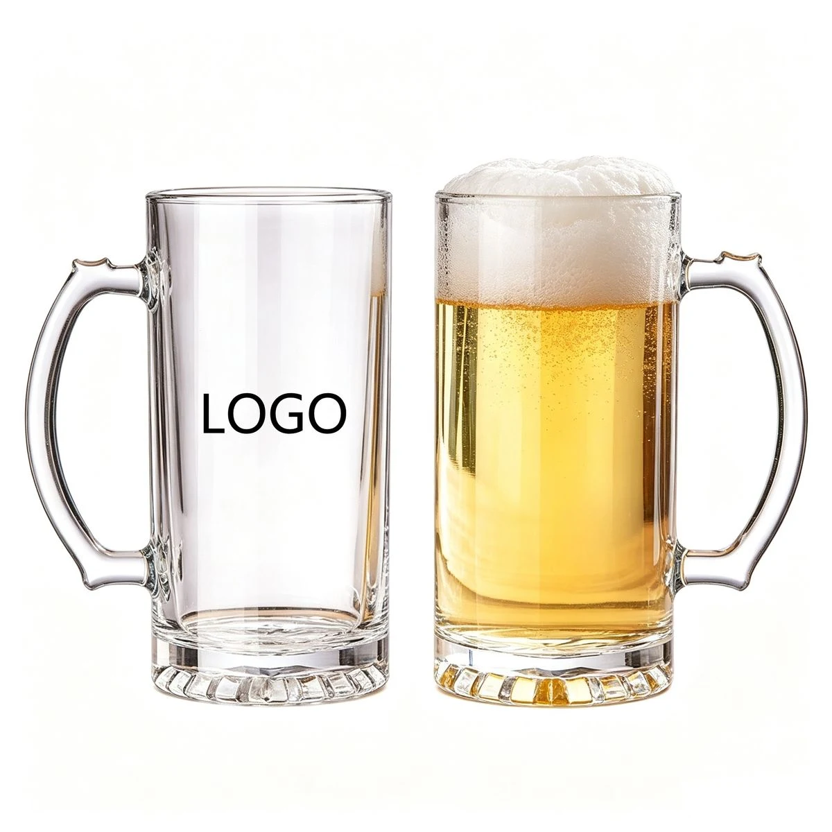 16 oz Glass Pint Beer Steins 1