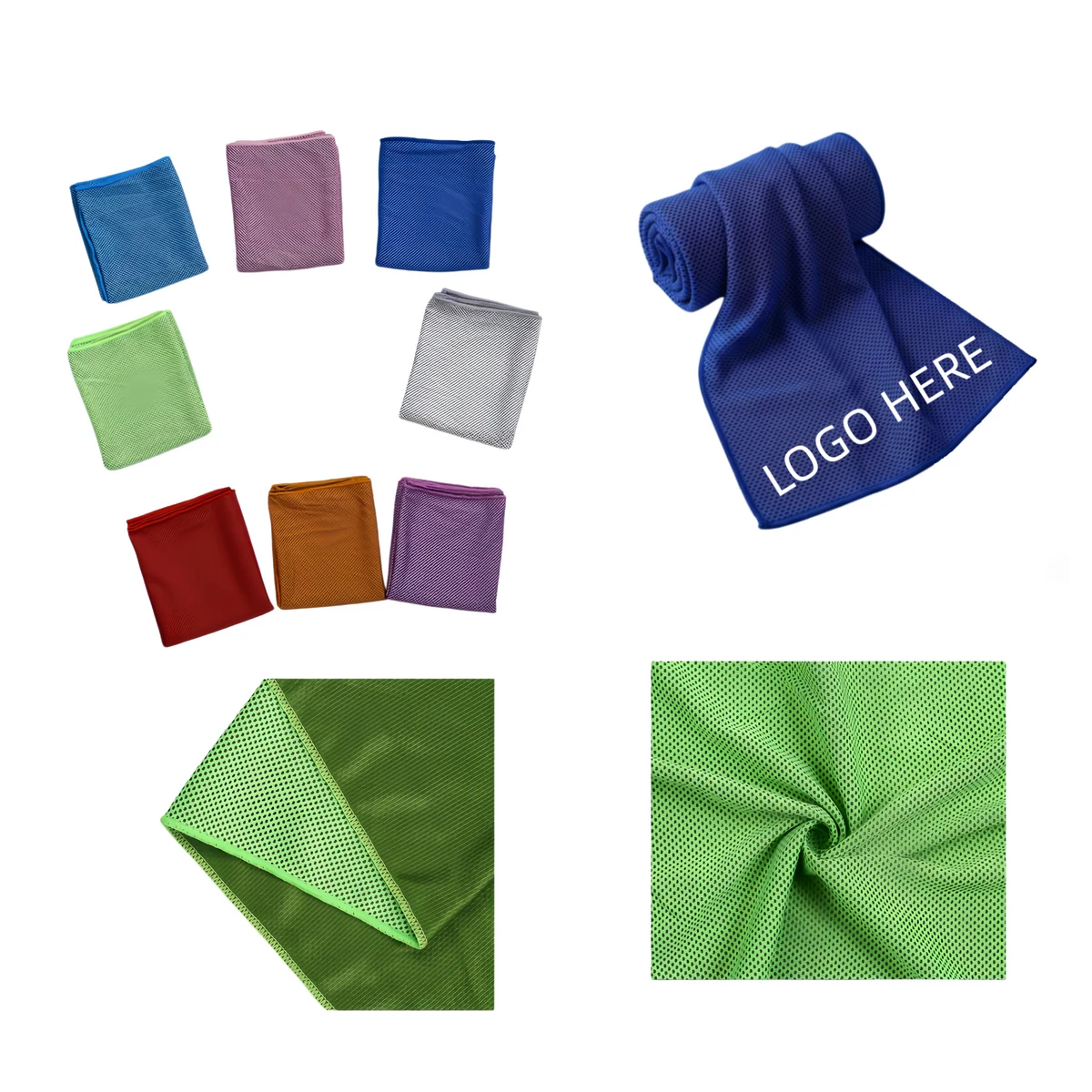 Solid Color Cooling Sports Towel 1