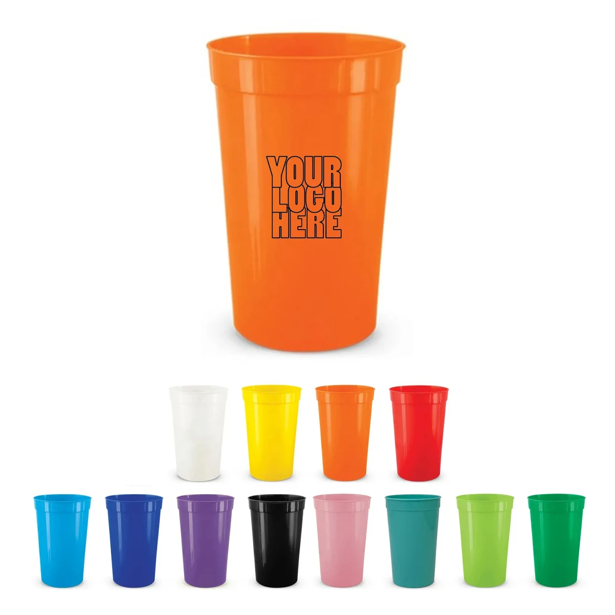 Colorful 10 Oz Disposable Plastic Cups 1