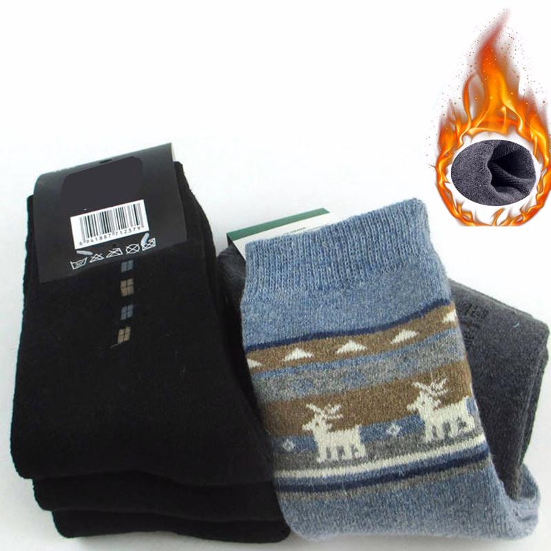 Thicker Socks With Fleece Cotton Longer Winter Sock for Men and Women
