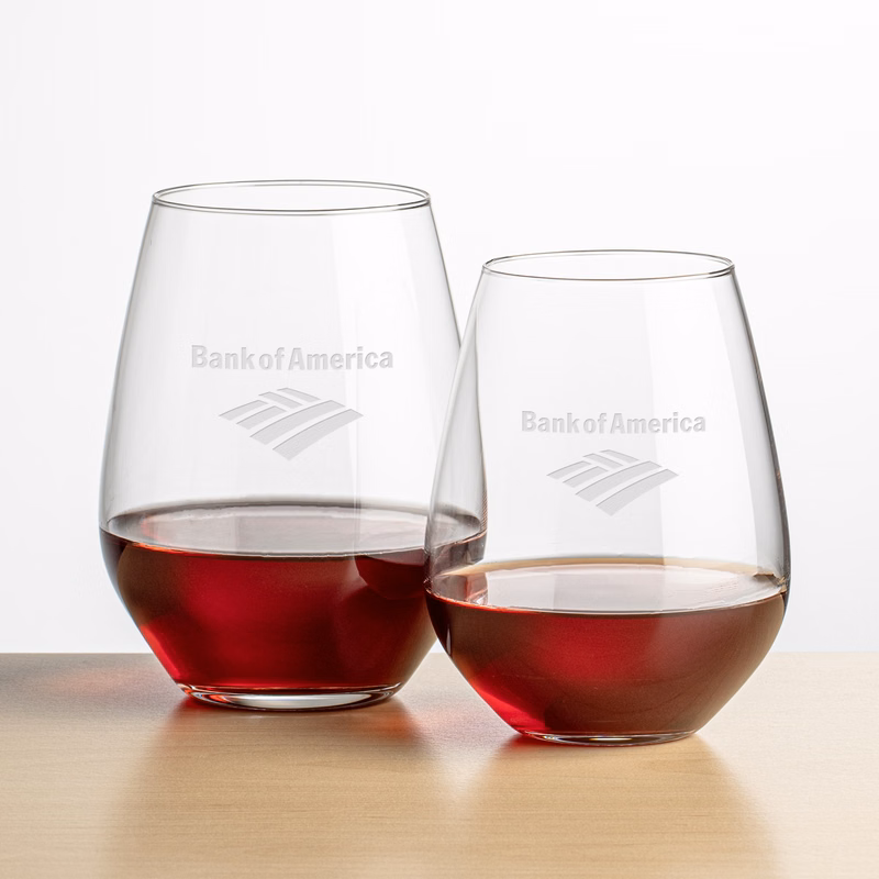Townsend Stemless Wine - Deep Etch