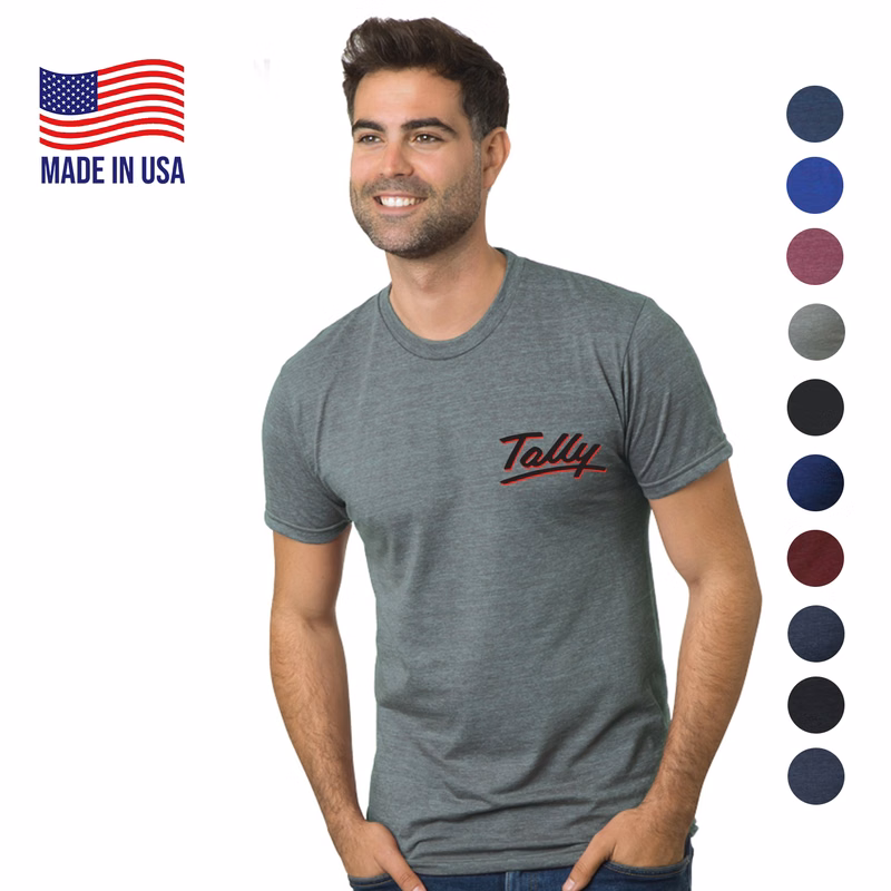 Premium USA-Made Triblend Crew Unisex Tee Shirt