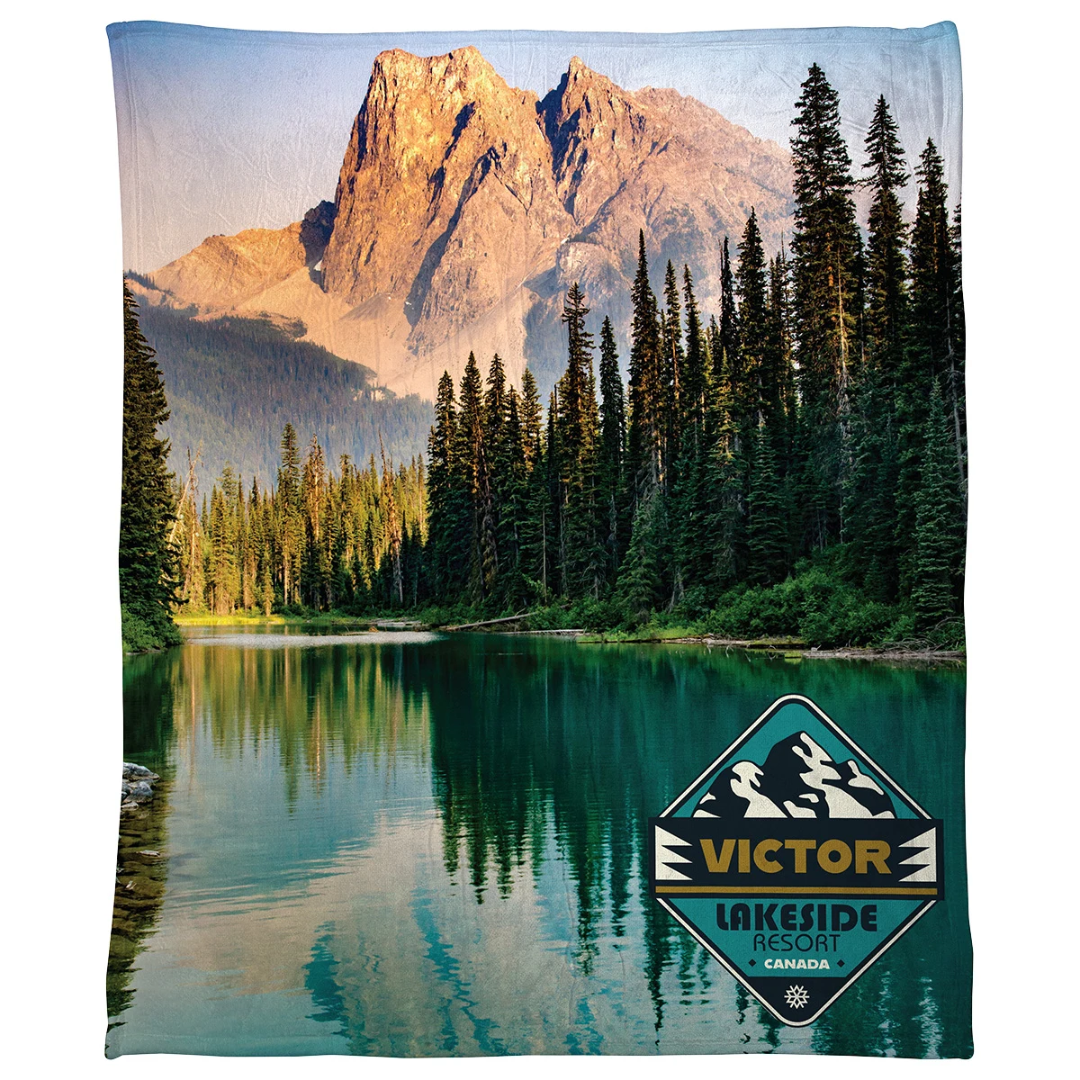 Silk Touch Sherpa Blanket 50" x 60" 420GSM - Full Color 1