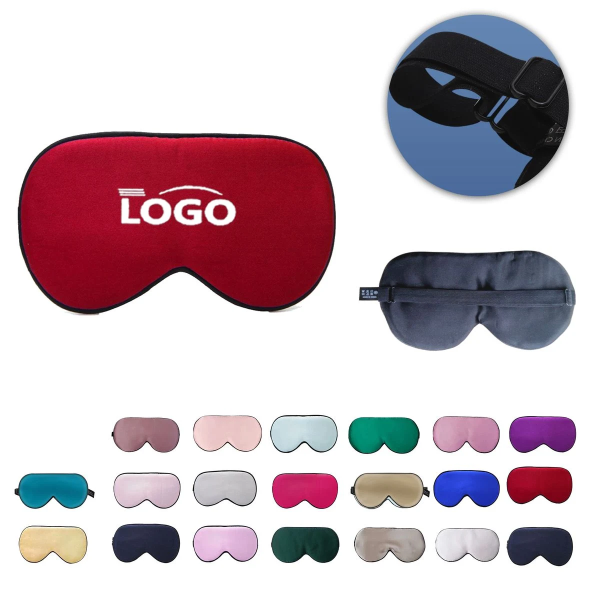 MOQ50 Double Sided Silk Mulberry Eye Mask 1