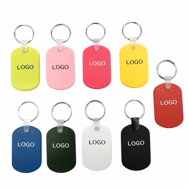 Waterproof Personalized PVC Keychain with Custom Key Ring