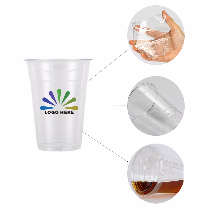 16 oz Disposable Clear PET Plastic Cold Cup