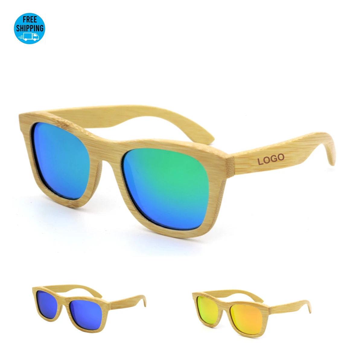 Bamboo Frame Polarized Sunglasses 1