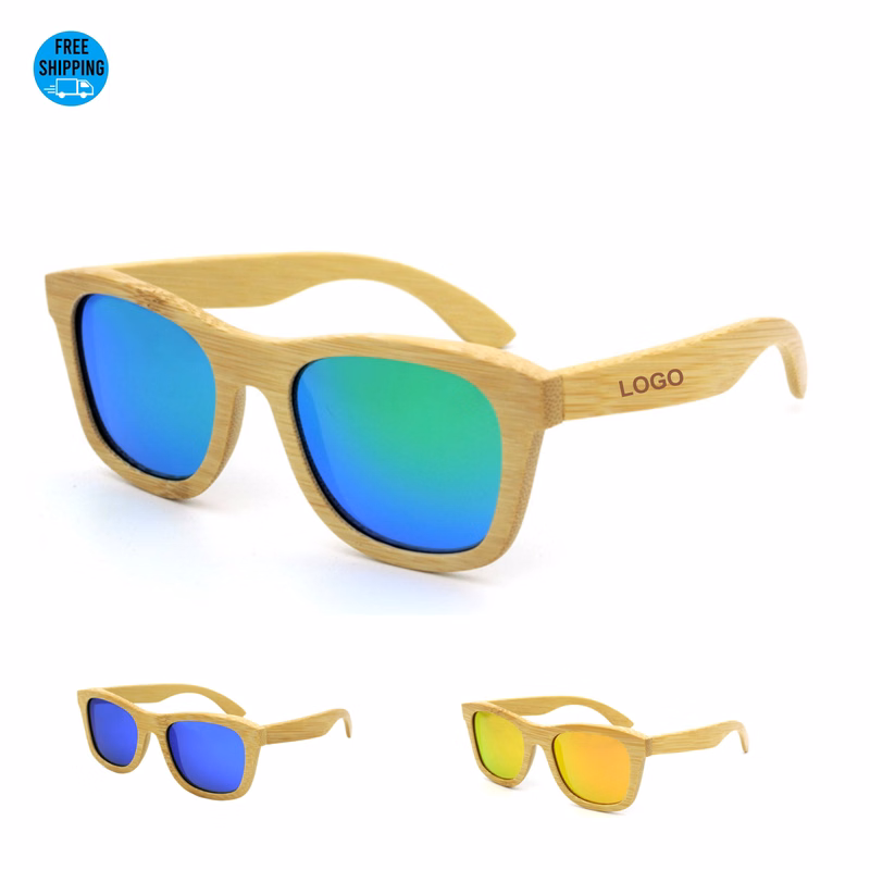 Bamboo Frame Polarized Sunglasses
