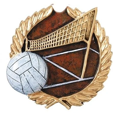 Volleyball High Relief Plaque Mount 1