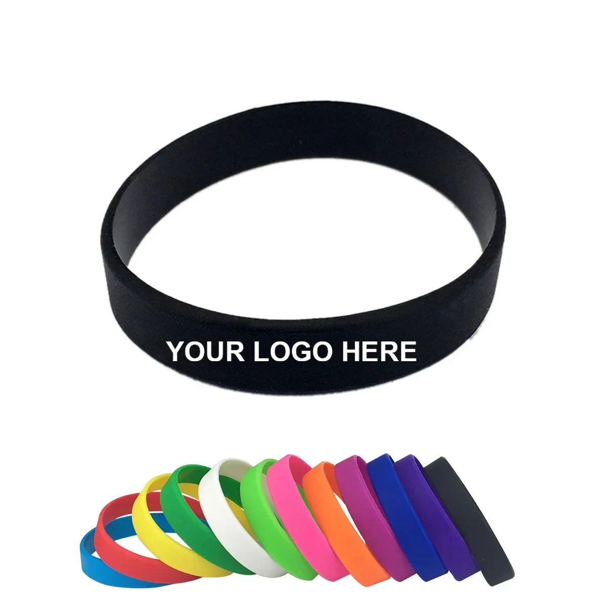 Silicone Bracelets Sports Solid Color 1