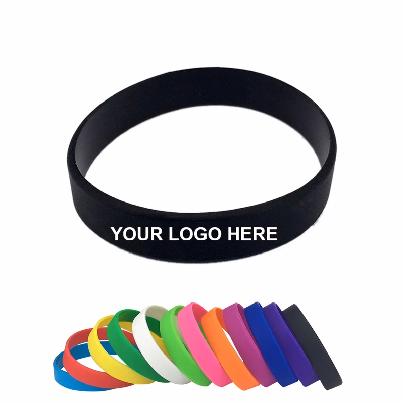 Silicone Bracelets Sports Solid Color
