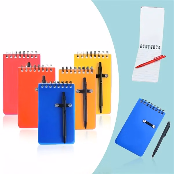 Spiral Jotter Notepad Notebook with Pen
