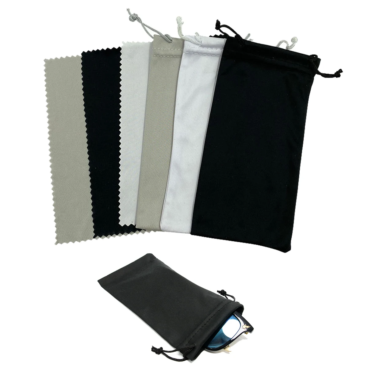 Microfiber Glass Cloth W/ Pouch Set 1