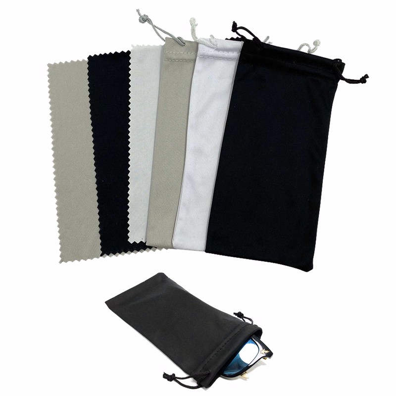 Microfiber Glass Cloth W/ Pouch Set