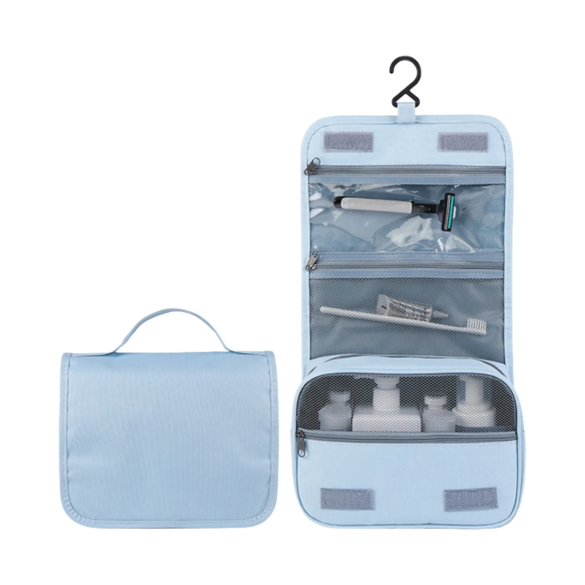 Durable Hanging Dry Wet SeparatIon Toiletry Bag 1