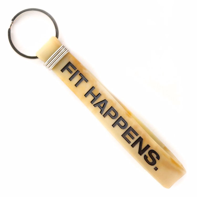 Color Filled Silicone Key Chain