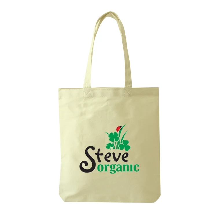 Cotton Canvas Open Tote, custom tote bag with logo imprint 1