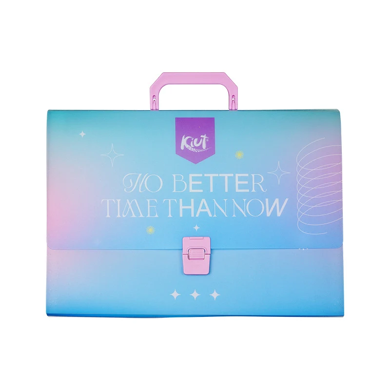 PP Plastic 6-Pocket A4 File Organizer With 2 Card Holder 1