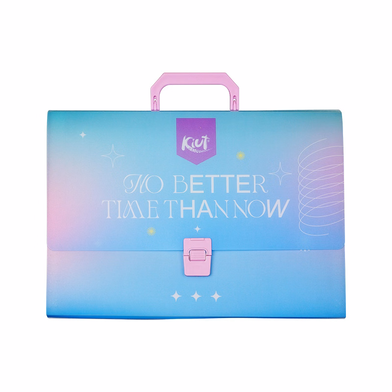 PP Plastic 6-Pocket A4 File Organizer With 2 Card Holder