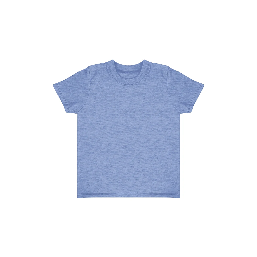 Toddler Blend Short Sleeve Coverstitch Neck Tee 1