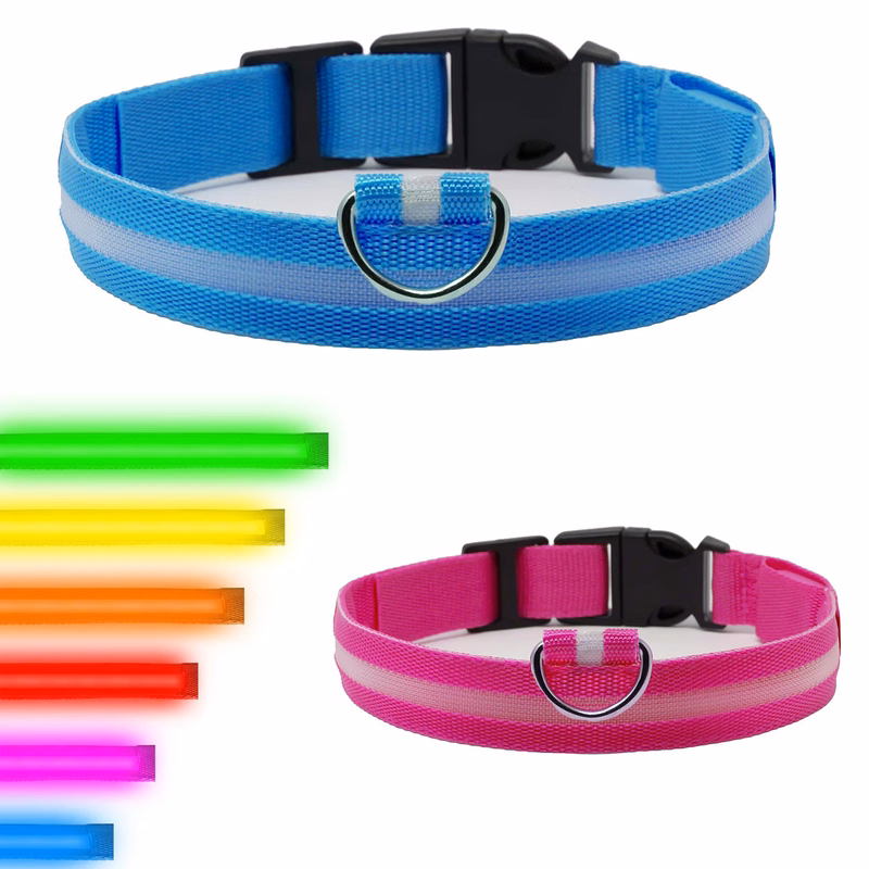 Rechargeable LED Dog Pets Collar