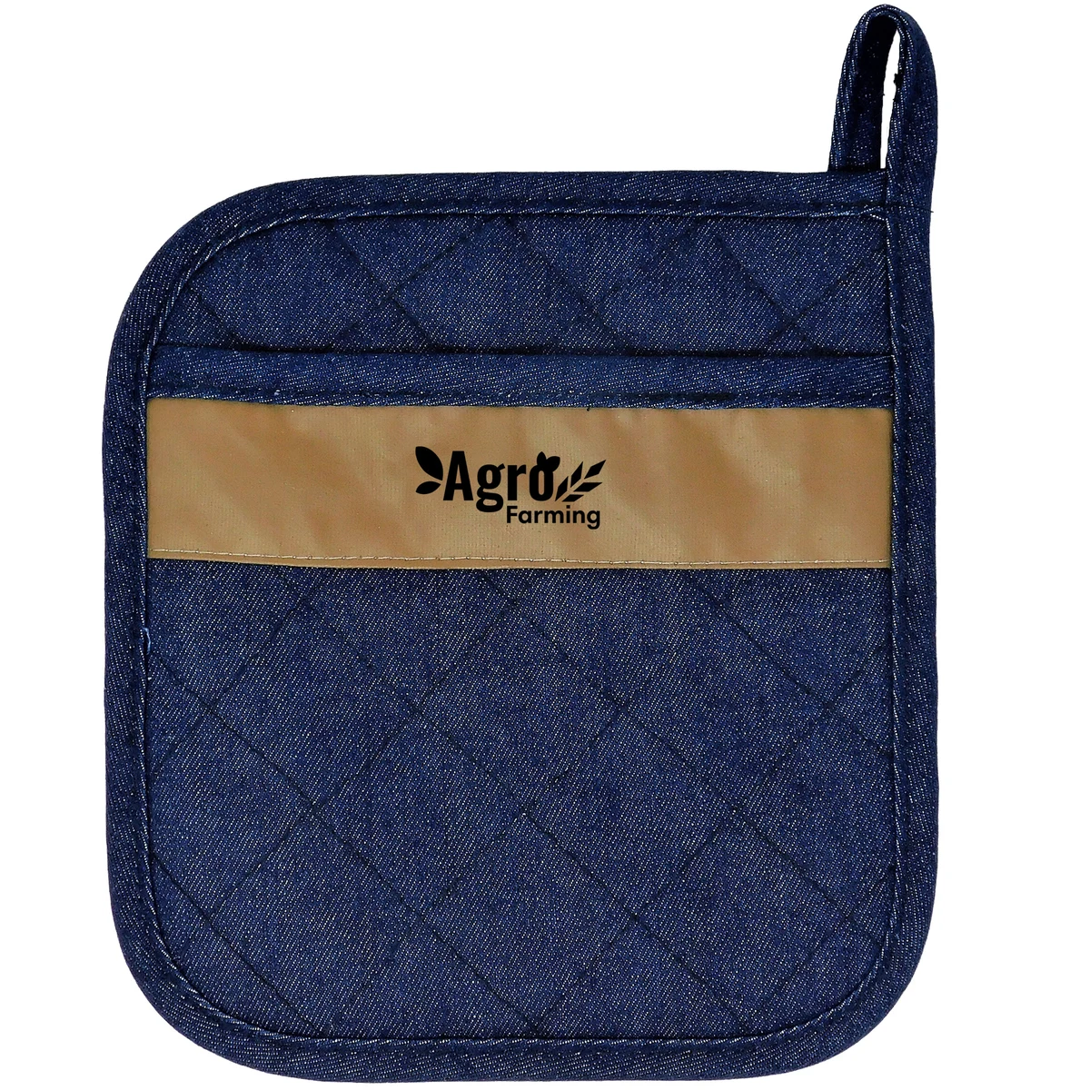 Lindstrom Quilted Potholder W/Vegan Leather 1