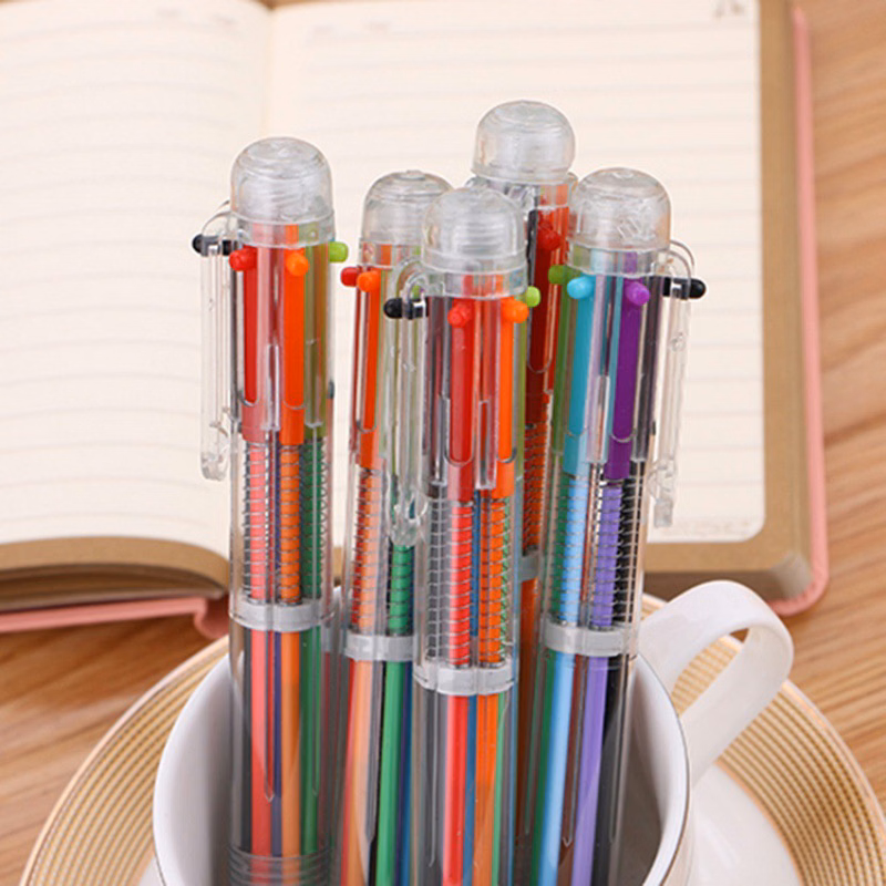 Retractable 6 Color Pen