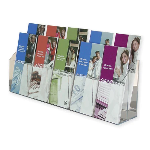 2-Tiered 10 pocket Wall Mount Brochure Holder 1
