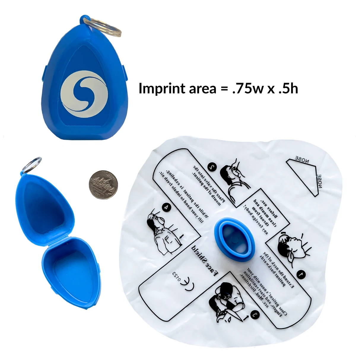 CPR Face Mask Keychain 1