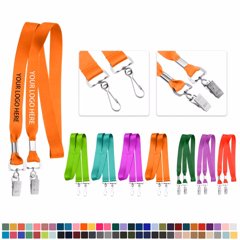 Flat Polyester Identification Lanyard