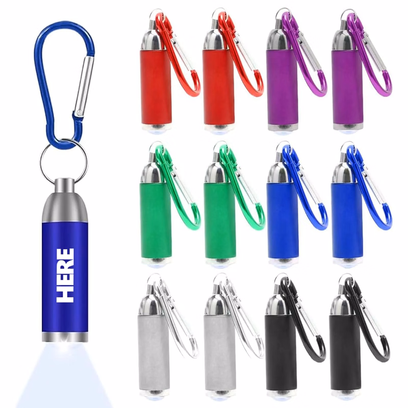 Mini LED Keychain Flashlight With Carabiner