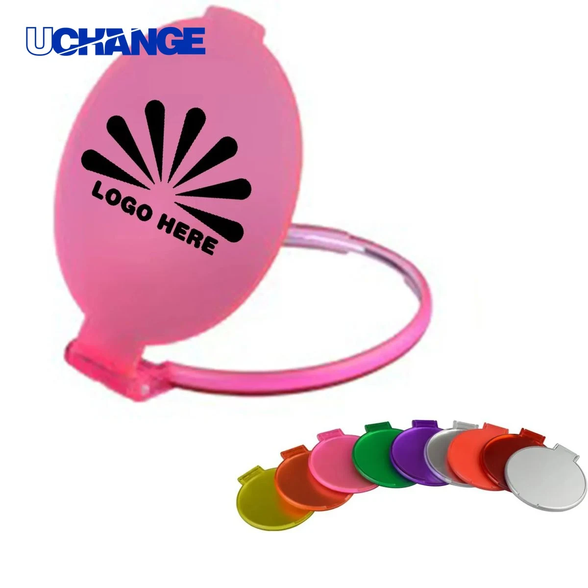 Plastic Makeup Mirror with Custom Logo 1