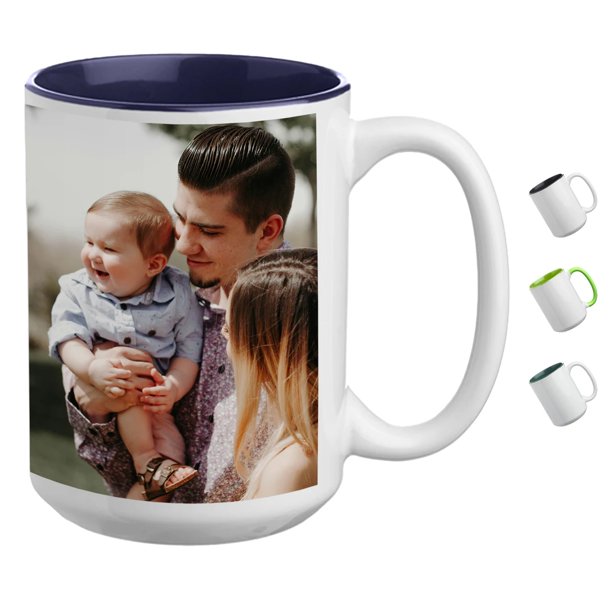 Full Color Sublimated 15 oz. Two-Tone Ceramic Coffee Mug 1