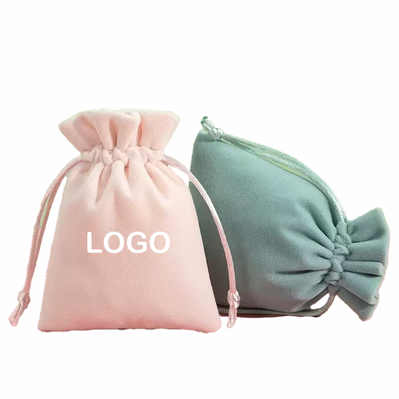 Flocked Jewelry Bag