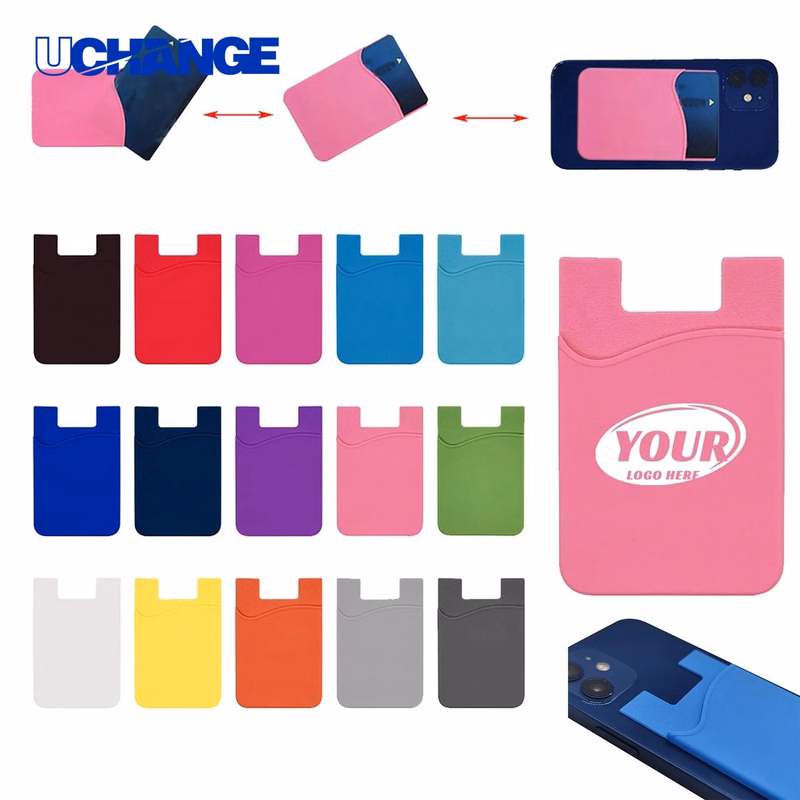 Silicone Smart Phone Wallet Card Holder Case